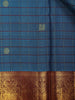 Sky Blue Peacock Designed Pure Kanchipuram Silk Saree