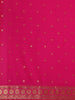 Pink Floral Designed Bridal Banarasi Silk Saree