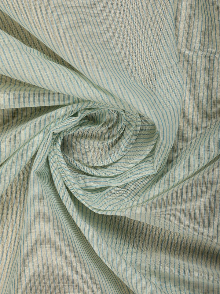 Grey Stripes Designed Cotton Saree - Diadem