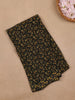Black Floral Printed Georgette Saree With Matching Blouse - Diadem