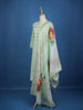 Pista Green Floral Embroidery Cotton Salwar Suit - Diadem