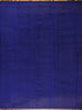 Royal Blue Checked Peacock Motif Kanchipuram Silk Saree - Diadem