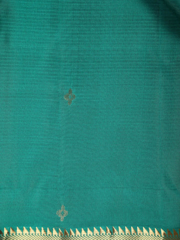 Green Butta Motif Pure Kanchipuram Silk Saree - Diadem