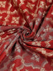 Maroon Banarasi Saree With Zari Butta on the Body with Zari Border