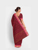 Maroon Kanchi Cotton Saree with Thread Butta and Zari Border