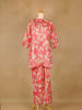 Pink Salwar Suit with Floral Prints and 3/4 Sleeve