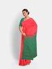 Pink Silk Saree with Zari Butta on the body and without Border