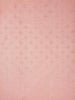 Pale Pink Pure Kanchipuram Silk Saree with Leaf Designs on the Body and with Contrast Border