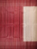 White Pure Kanchipuram Bridal Silk Saree with Floral and Vines Design on the Body with Korvai Border