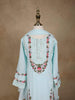 Light Blue Cotton Salwar Suit Adorned with Floral Embroidery paired with Dupatta - Diadem
