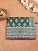 Green Banarasi Saree with Zari Butta on the Body with Zari Border - Diadem