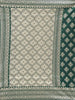 Green Banarasi Saree with Zari Butta on the Body with Zari Border - Diadem