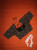 Dark Brown Cotton Readymade Blouse adorned with Floral Geometric Design - Diadem