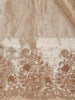 Gold Sequence And Floral Embroidery Bridal Banarasi Silk Saree