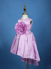 Lavender Oversized Floral Satin Kids Gown
