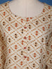 Cream Abstract Designed Casual Cotton Kurti