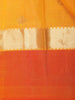 Orange Floral Butta Woven Kanchipuram Silk Saree with Zari Border