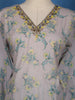 Lavender Floral Printed Cotton Salwar Suit