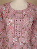 Pink Floral Design Printed Cotton Salwar Suit