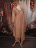 Onion Pink Stone Embellished Design Tissue Silk Straight Cut Salwar Suit with Dupatta