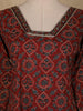 Dark Maroon Floral Printed Cotton Salwar Suit