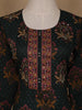 Green Floral Design Printed Cotton Salwar Suit - Diadem