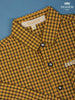 Yellow Checked Full Sleeve Cotton Shirt - Diadem