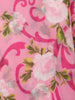 Pink Floral Print Georgette Saree - Diadem