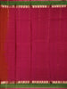 Brick Red Stripes Woven Pure Kanchipuram Silk Saree - Diadem