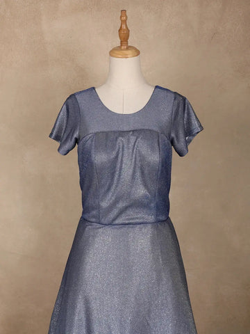 Blue Ombre Glitter Bridesmaid Gown - Diadem