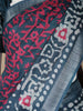 Navy Blue Abstract Designed Cotton Fancy Saree