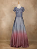 Blue Ombre Glitter Bridesmaid Gown - Diadem
