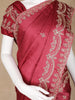 Pink Floral Designed Satin Fancy Saree