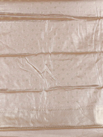 Dusty Rose Pink Ikat Woven Tissue Silk Saree - Diadem