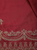 Pink Floral Designed Satin Fancy Saree