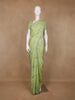 Pale Green Floral Design Silk Cotton Saree - Diadem