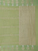Pale Green Floral Design Silk Cotton Saree - Diadem