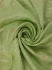 Pale Green Floral Design Silk Cotton Saree - Diadem