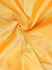 Yellow Pure Kanchipuram Bridal Silk Saree with Floral Motif on the Body with Contrast Border
