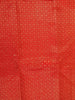 Red Pure Kanchipuram Bridal Silk Saree with Ruby Jacquard Design on the Body with Zari Border
