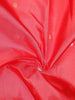 Red Pure Kanchipuram Bridal Silk Saree with Chakra and Peacock Motif on the Body with Zari Border - Diadem