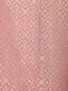 Pink Art Silk Saree with geometric Design on the Body with Paisley Design Border - Diadem