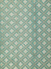 Teal Blue Art Silk Saree with Diagonal Floral Design on the Body with Zari Border