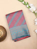 Sky Blue Art Silk Saree with Neli Stripes Pattern on the Body with Designed Border