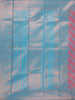 Sky Blue Art Silk Saree with Neli Stripes Pattern on the Body with Designed Border