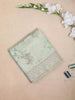 Light Green Semi Tussar Silk Saree with Floral Design on the Body with Designed Border