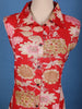 Red Floral Printed Chiffon Kurti - Diadem