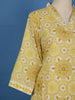 Light Yellow Floral Printed Cotton Salwar Suit