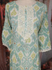 Sea Green Ikat Printed Cotton Salwar Suit
