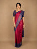 Pink Diamond Pattern Zari Weaving Soft Silk Saree